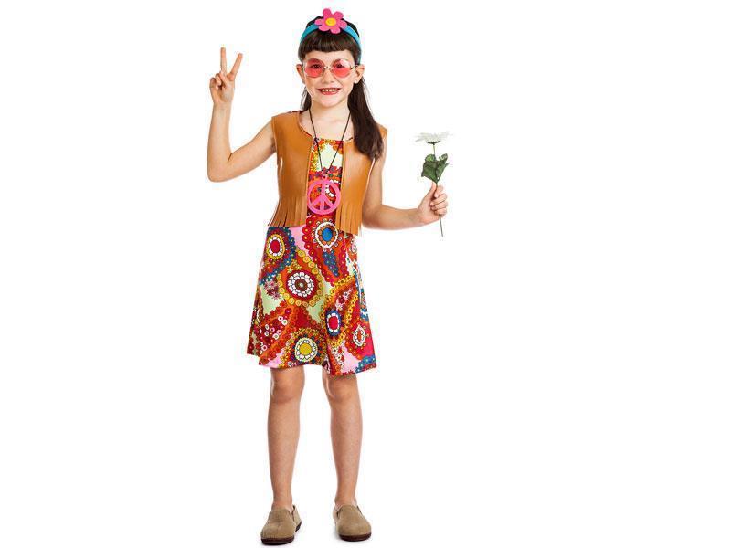 DISFRAZ HIPPIE CHALECO NIÑA 7-9 3539 ≫ Plasticosur