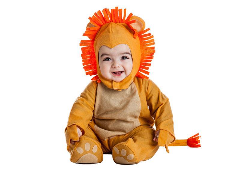 Disfraz de león de felpa para bebé, talla 0-6 meses