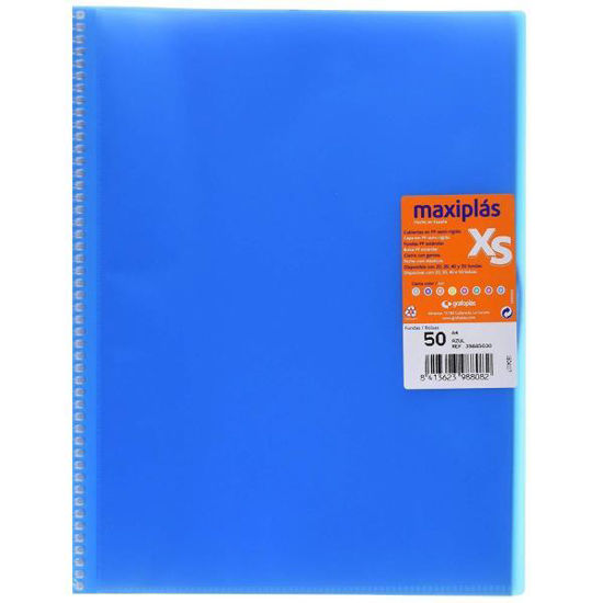 graf39885030-carpeta-50-fundas-xs-c-espiral-azul-pp-39885030