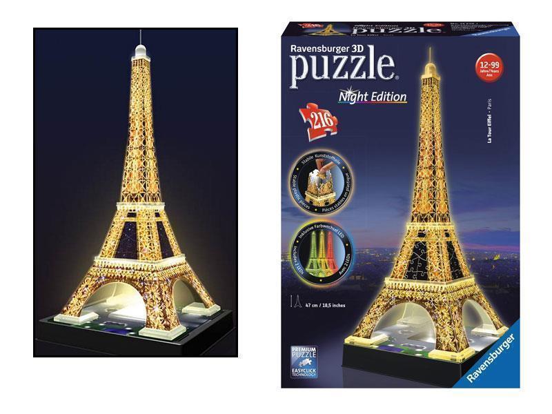 3D TORRE EIFFEL NIGHT 216PZ Plasticosur