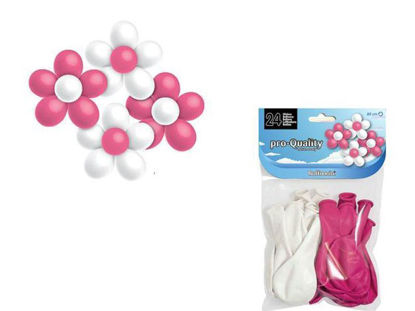 hisphg3008-globos-80cm-flor-24u-blanca-rosa-hg3008