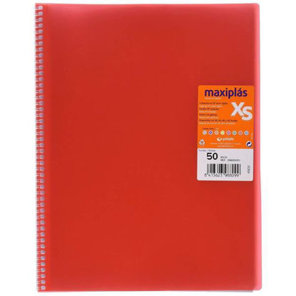 graf39885051-carpeta-50-fundas-xs-c-espiral-rojo-a4-39885051