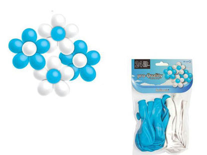 hisphg3009-globos-80cm-flor-24u-blanca-azul-hg3009