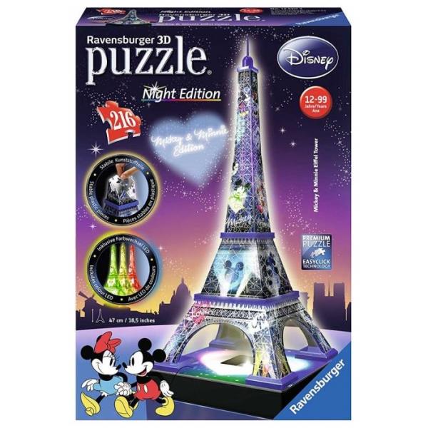 Puzzle 3D - La Tour Eiffel de nuit - La Grande Récré