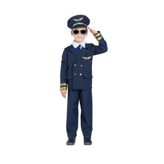 Niño con disfraz de disfraz de piloto de avión con manos dobladas, MR#496  Fotografía de stock - Alamy
