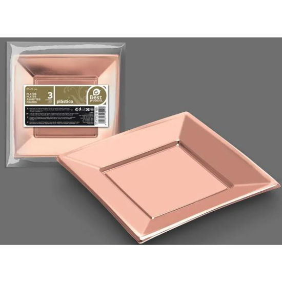 juin10426-plato-cuadrado-llano-rosa-oro-23x23cm-bolsa