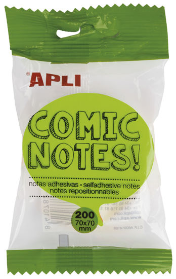 apli16278-notas-adhesivas-forma-comic-70x70mm-16278