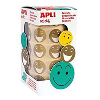 apli14374-gomets-smile-20mm-dorados-rollo