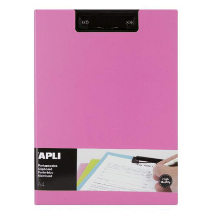 apli17208-clipboard-pp-foam-solapa-col-rosa-a4-17208