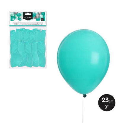 maxi1121028-globo-mint-23cm-latex-50u-