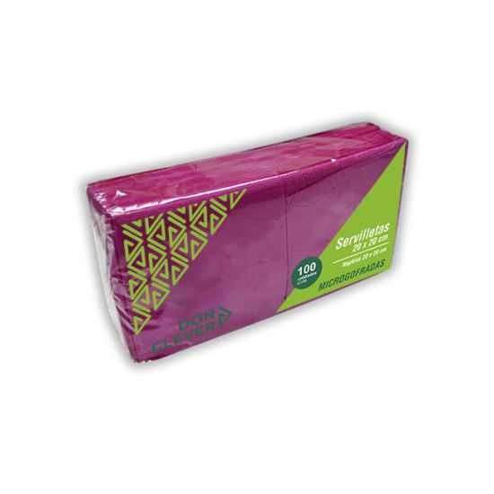 dicaser259-servilleta-microgofrada-fucsia-20x20cm-100u-