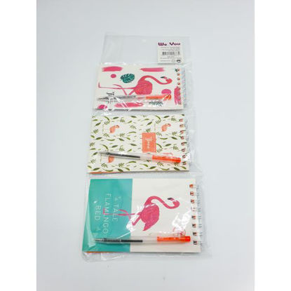 weay205837-bloc-notas-1-boligrafo-3u-flamenco-7-5x12cm