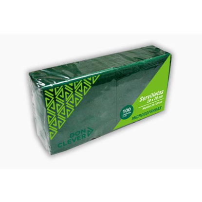 dicaser253-servilleta-microgofrada-verde-20x20cm-100u-