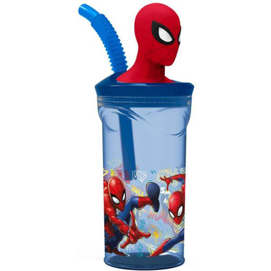 stor37966-vaso-figurita-3d-360ml-spiderman-graffiti