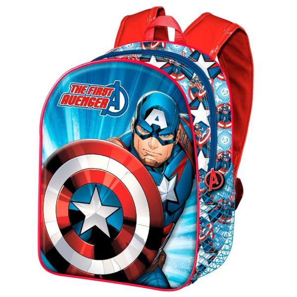 MOCHILA CAPITAN AMERICA BASIC FIRST ≫ Plasticosur