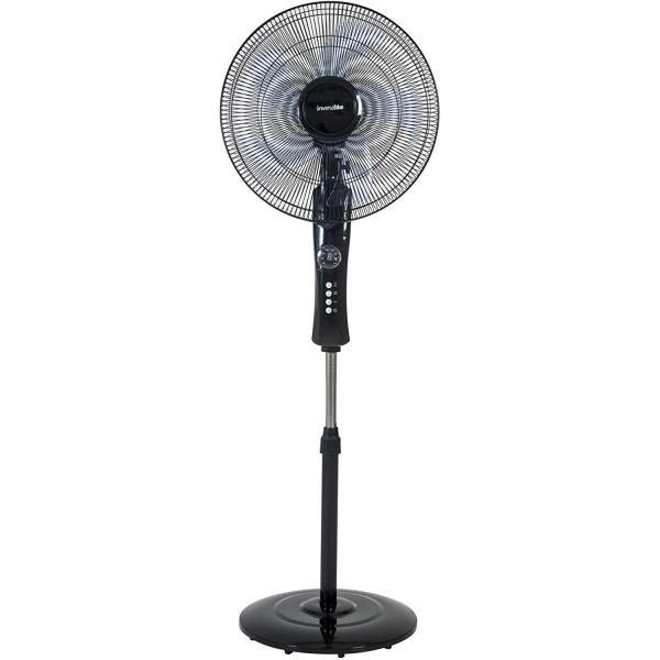 Plasticosur. VENTILADOR DE PIE C/DISPLAY NEGRO SILENCIOSO MANDO A