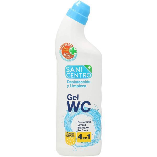 DESINFECTANTE SANICENTRO WC GEL 1L. FRESCOR CITRICO C/LEJIA al por Mayor ≫  Plasticosur