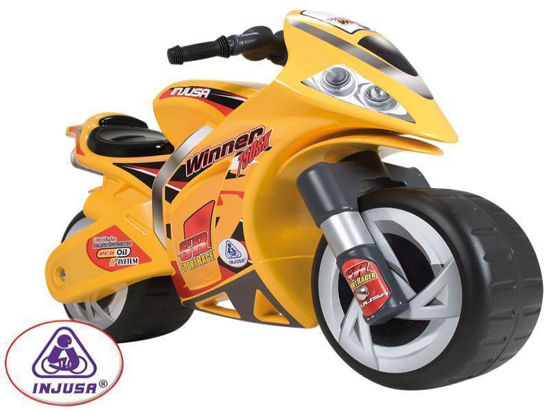 Moto Correpasillos Winner Amarilla, Para Niños y Niñas