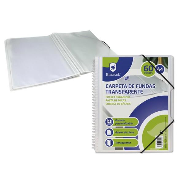 Carpeta 60 fundas plastico espiral A4 Pryse economica