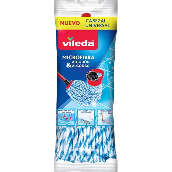 FREGONA MOCHO VILEDA MICROFIBRA & ALGODON 60252 ≫ Plasticosur