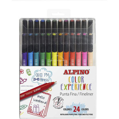 Set de dibujo alpino color experience 24 lapices de colores y libro de 120  mandalas