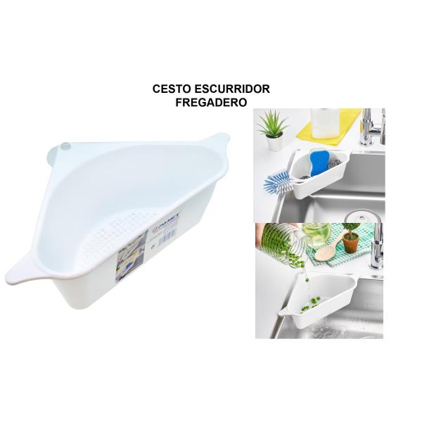 CESTO ESCURRIDOR FREGADERO ≫ Plasticosur