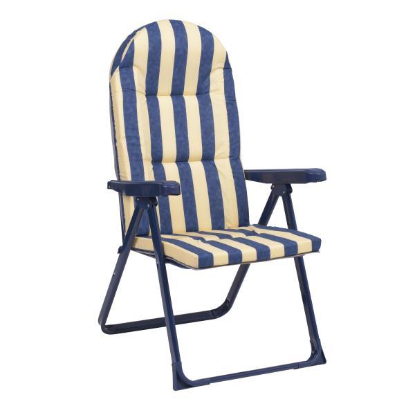 Plasticosur. TUMBONA JARDIN RAYAS TUBO ACERO OVAL 777AOR/0057