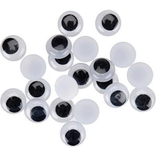 Ojos de seguridad de 16 mm a 24 mm, 30 piezas de plástico negro grandes ojos