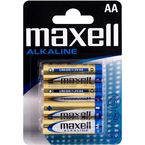 PILA ALCALINA AA LR6 4U. MAXELL al por Mayor ≫ Plasticosur