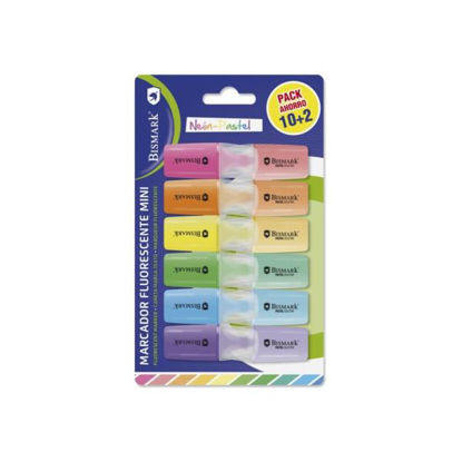 PACK 12 ROTULADORES BIC HIGHLIGHTER FLUOR PASTEL