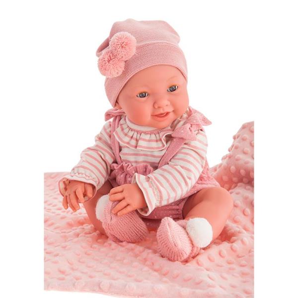 Juguete Muñeca Bebé con Accesorios Biberón, Chupón, Cubiertos Muñeco para  Niñas rosa Grande