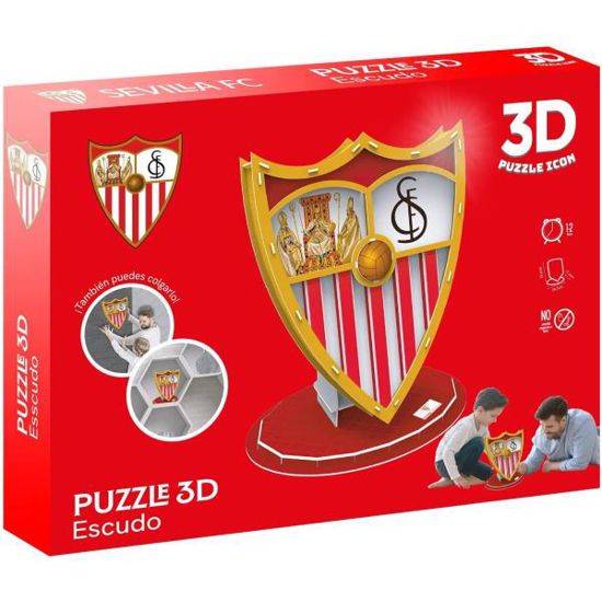 PUZZLE 3D ESCUDO SEVILLA FC al por Mayor ≫ Plasticosur