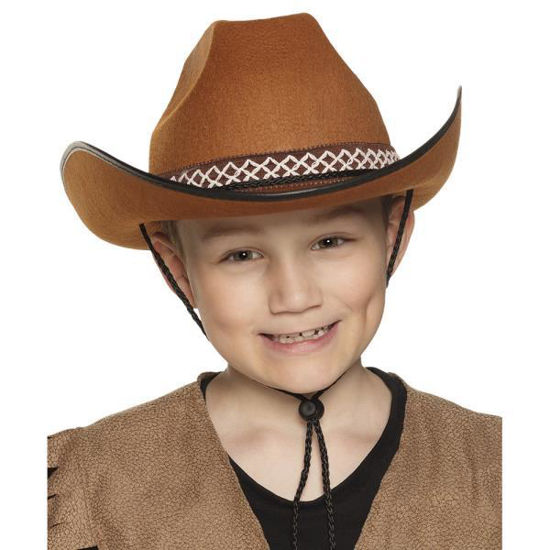 SOMBRERO COWBOY INFANTIL MARRON VAQUERO al por Mayor ≫ Plasticosur