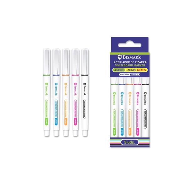 ROTULADORES PIZARRA BLANCA BLISTER 6 COLORES