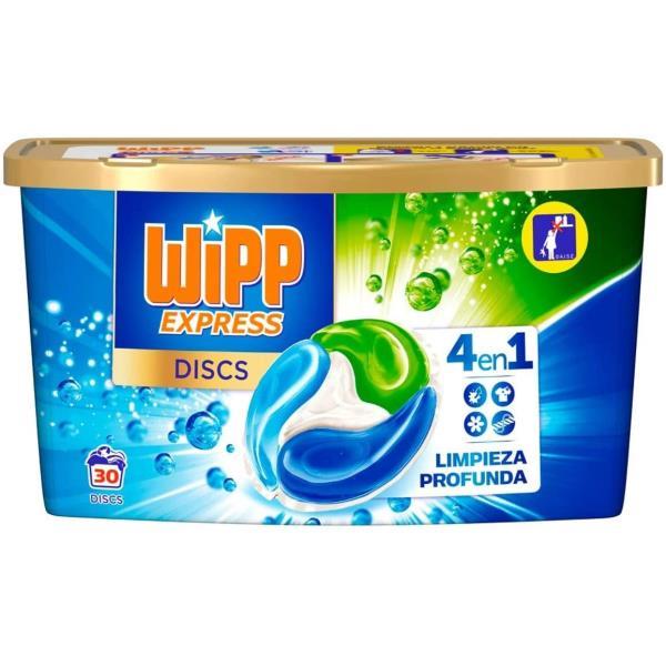 DETERGENTE DISCS EXPLOSION FLORAL WIPP EXPRESS 30 LAVADOS al por