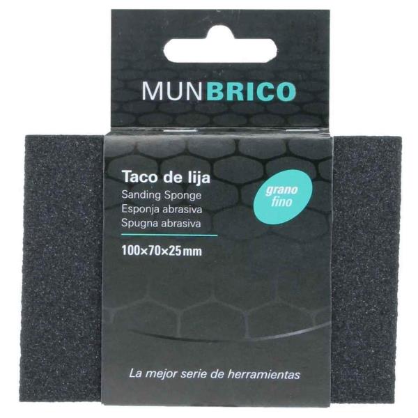 Taco de Lija para Maderas y Barnices 100x70x26mm Grano Grueso