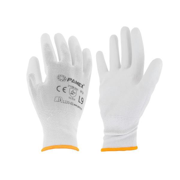 GUANTE DE LATEX BLANCO , LIGERAMENTE EMPOLVADO, BILBAO TALLAS S,M