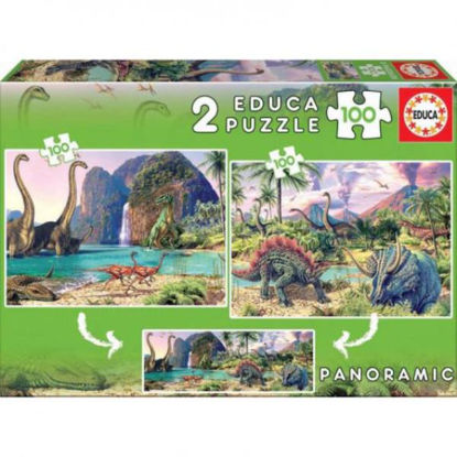 educ15620-puzzle-dino-world-2x100pz