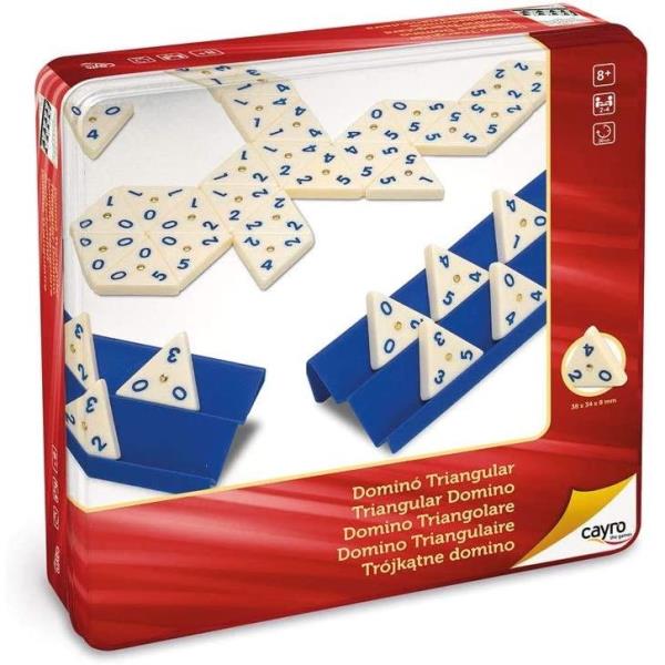 JUEGO MESA DOMINO TRIANGULAR METAL CAJA al por Mayor ≫ Plasticosur