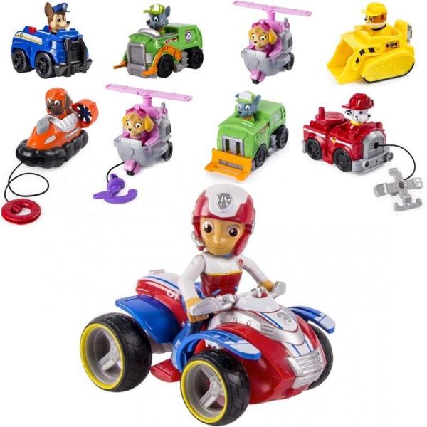 Muñecos Paw Patrol Patrulla Canina Figuras 6 Perros Y Ryder