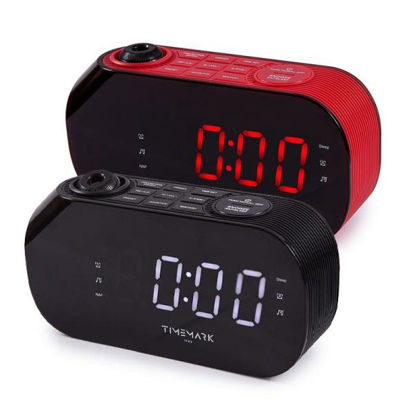 Tradineur - Reloj despertador infantil analógico de plástico, incluye luz y  función snooze, botón de apagado, funcionamiento con