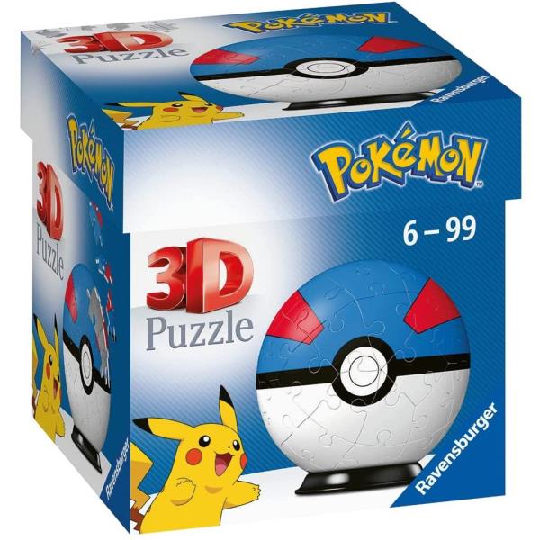 PUZZLE 3D POKEMON SUPERBALL AZ al por Mayor ≫ Plasticosur