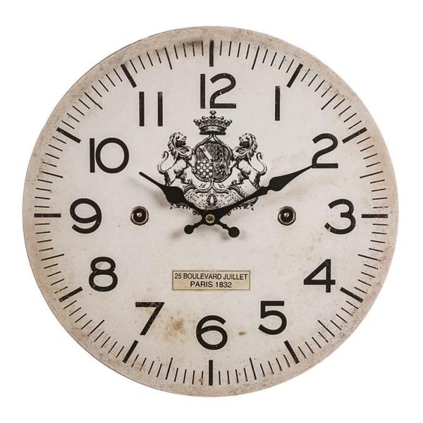 RELOJ PARED MADERA 30CM ROYAL ≫ Plasticosur