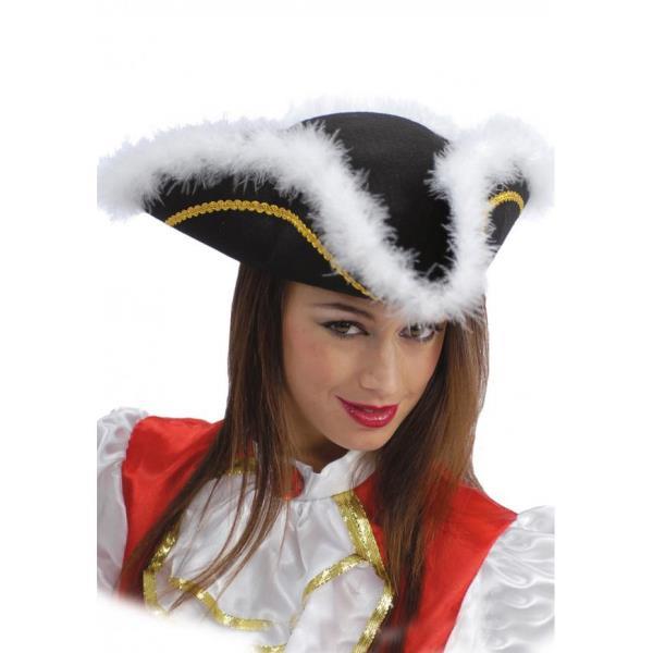 SOMBRERO PIRATA TRICORNIO NEGRO MUJER 6166 al por Mayor ≫ Plasticosur