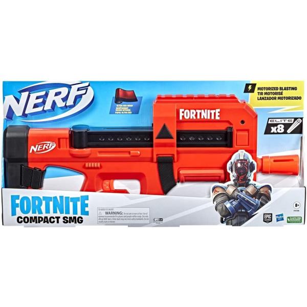 LANZADOR DARDOS NERF FORTNITE COMPACT SMG al por Mayor ≫ Plasticosur