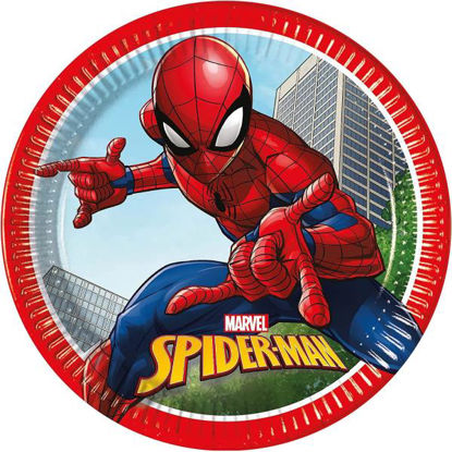 maca93863-plato-8u-23cm-spiderman