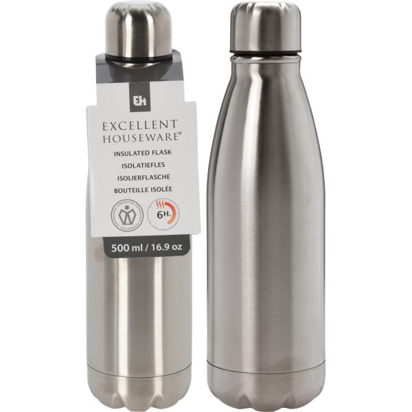 BOTELLA/TERMO 500ML ACERO INOX al por Mayor ≫ Plasticosur