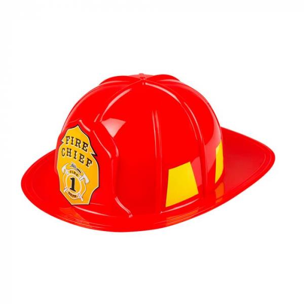 Casco Bombero Rojo Adulto