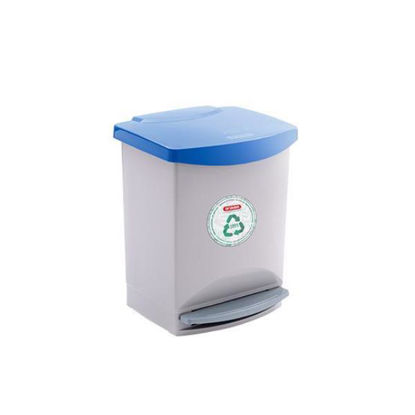 Cubo de Basura TATAY (25 L - Acero Inoxidable - Multicolor)