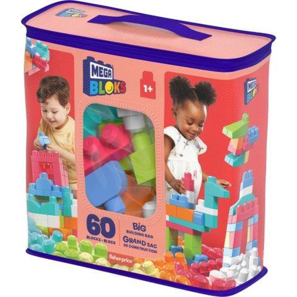 Juguetes Para Bebés, Mega Bloks Bolsa Clásica Con 60 Bloques De  Construcción, Juguetes Bebés 1 Año, Mega Bloks